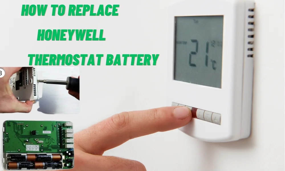 how to replace honeywell thermostate battery